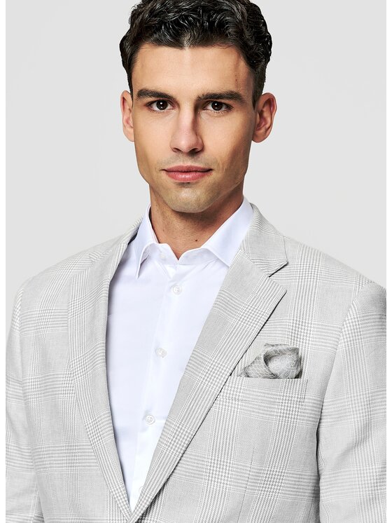 Pako Lorente Pako Lorente Marynarka P26SF-3X-024 Szary Slim Fit