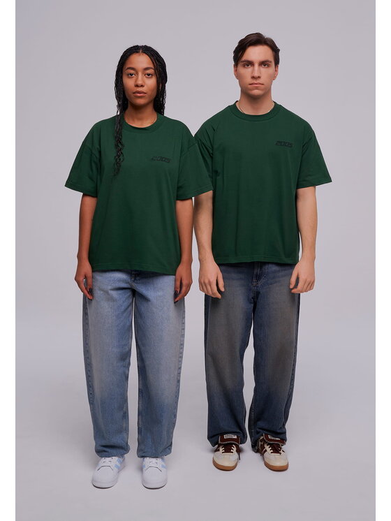 2005 2005 T-Shirt basic Zelená Oversize