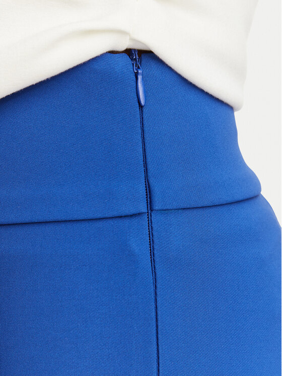 Rinascimento Rinascimento Kalhoty z materiálu CFC0130140003 Modrá Flare Fit