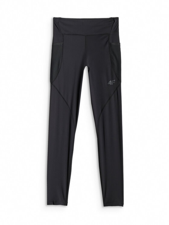 4F 4F Legginsy TREKKING Czarny Slim Fit