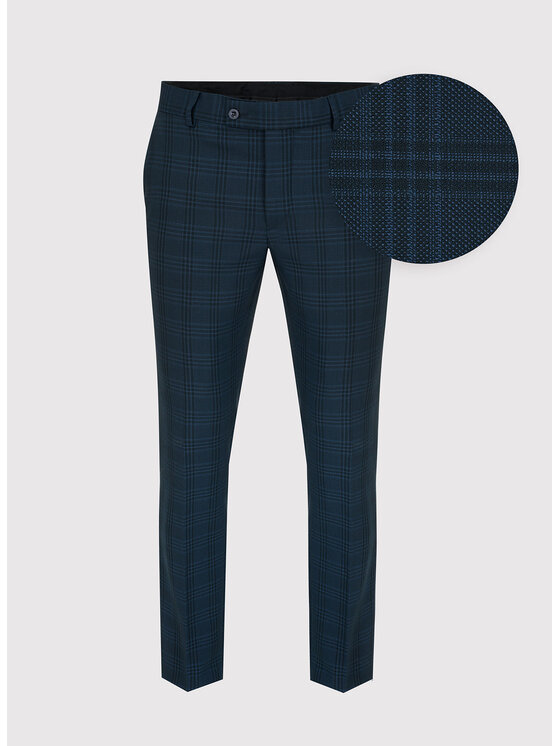 Pako Lorente Pako Lorente Spodnie garniturowe P22SF-6G-024 Granatowy Slim Fit