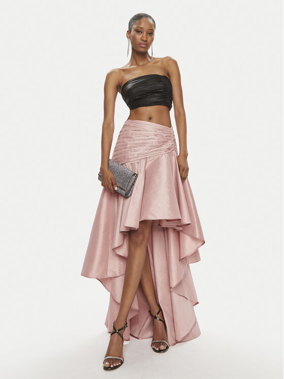 Babylon Babylon Spódnica maxi S00671 Różowy Regular Fit