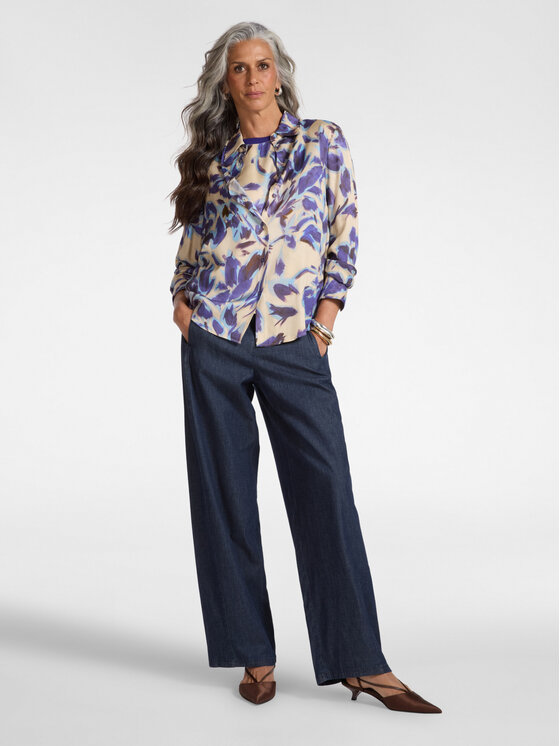 Elena Mirò Elena Mirò Camicia 5016P000311N001 Viola Regular Fit