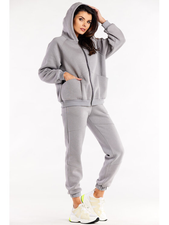 Infinite You Infinite You Spodnie damskie M325 Szary Basic Fit