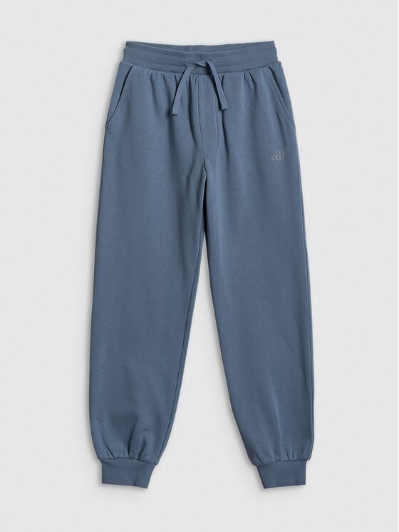 4F 4F Pantaloni da tuta 4FJRSS26TTROM1824-32S Blu scuro Regular Fit