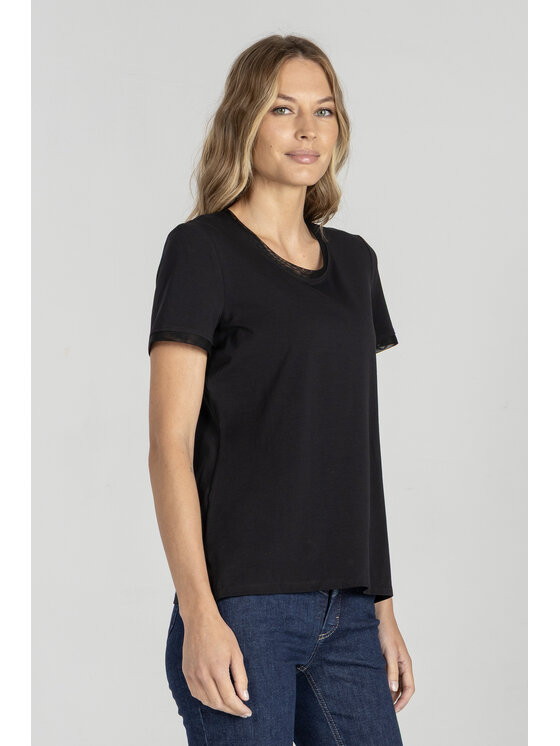 Deni Cler Milano Deni Cler Milano T-Shirt T-DC-T250-E5-10-90-1 Czarny Regular Fit