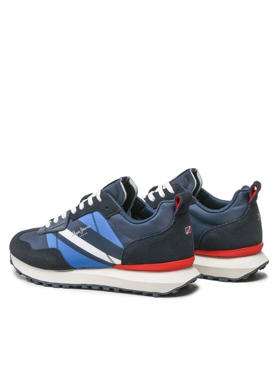 Pepe Jeans Pepe Jeans Sneakersy Foster Man Print PMS30944 Tmavomodrá