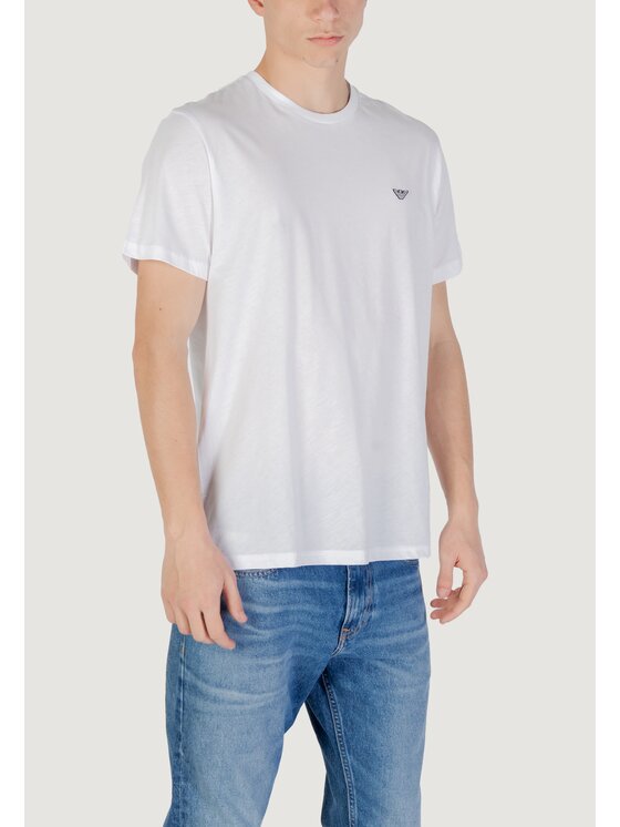 Emporio Armani Underwear Emporio Armani Underwear T-Shirt Swimwear Biały Casual Fit