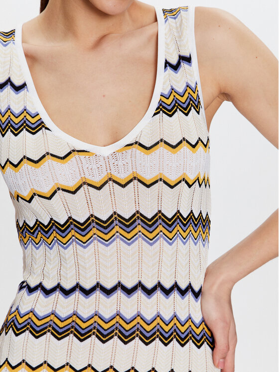 Morgan Morgan Rochie tricotată 231-RMARTI Écru Regular Fit