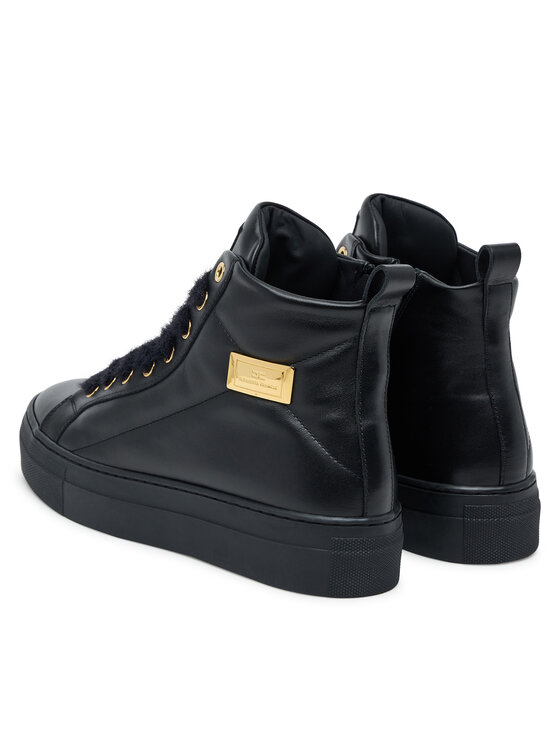Elisabetta Franchi Elisabetta Franchi Botki High Top Lace Up F4-A9E-0362-1251930 D Czarny