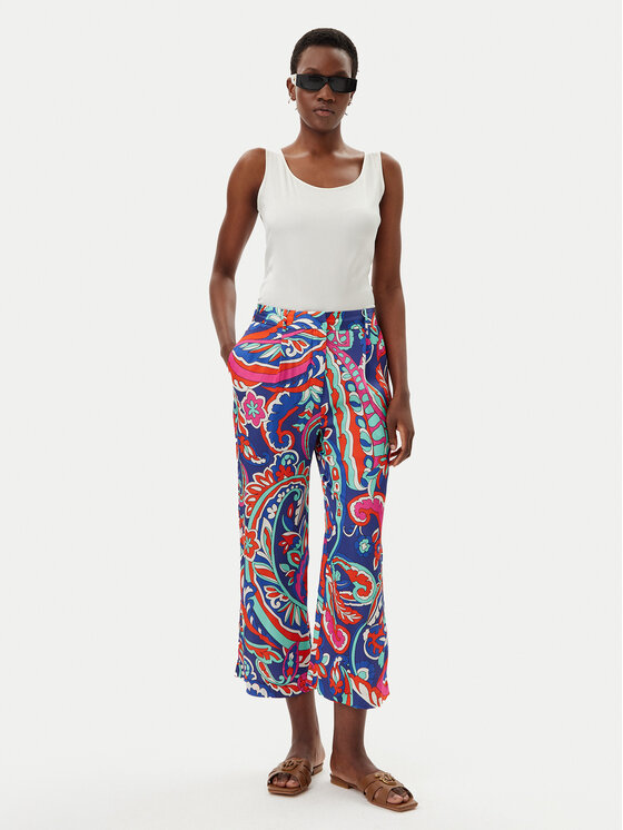 LOLA CASADEMUNT LOLA CASADEMUNT Bavlnené nohavice MS2514013 Farebná Regular Fit
