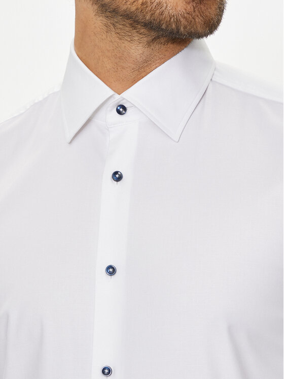 BOSS Boss Krekls 50519867 Balts Slim Fit