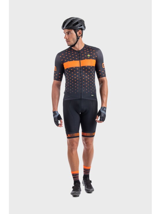 Alé Cycling Alé Cycling Koszulka rowerowa PR-R Stars Czarny Fitted Fit