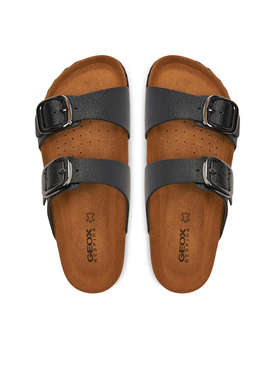 Geox Geox Şlapi D New Brionia High D45S8A 000BN C9999 Negru