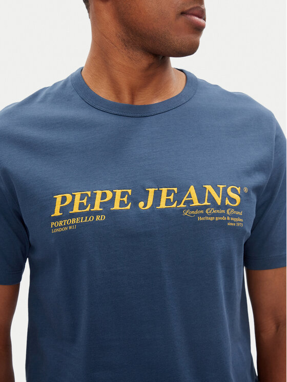 Pepe Jeans Pepe Jeans Tricou Dylan PM509728 Albastru Regular Fit