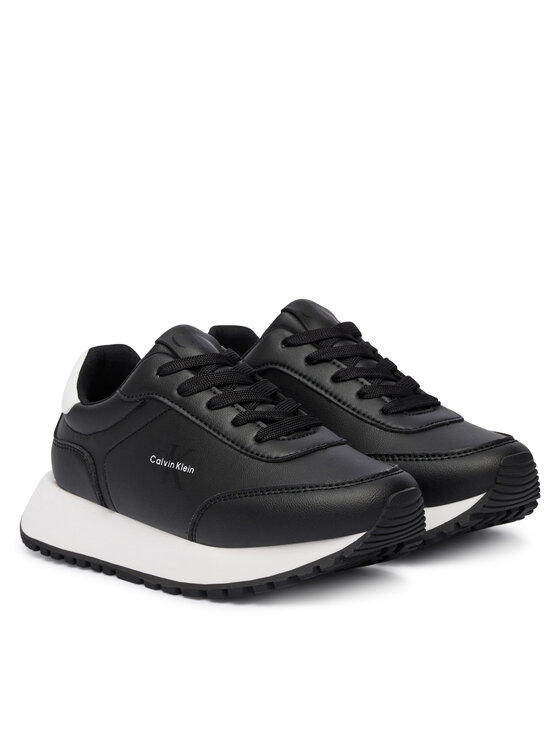 Calvin Klein Calvin Klein Sneakersy Low Cut Lace-Up Sneaker V3A9-83110-1355 S Čierna