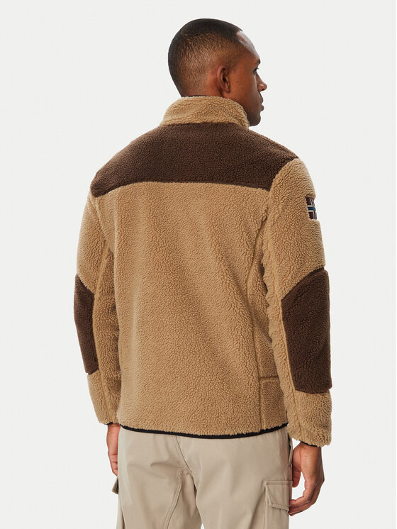 Napapijri Napapijri Polar Yupik NP0A8AZU Beżowy ciemny Regular Fit