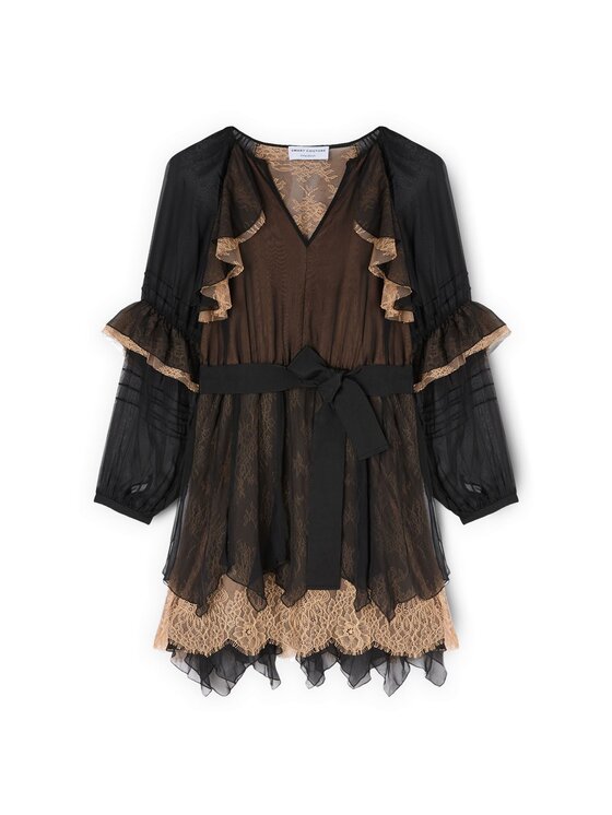 Motivi Motivi Vestito da giorno 7092Q003461N033 Nero Flared Fit