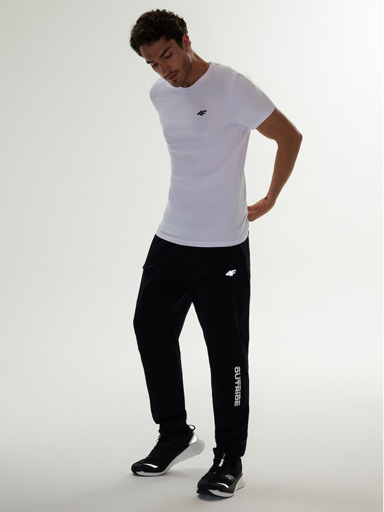 4F 4F Joggery WHEEL & WAVE Czarny Regular Fit