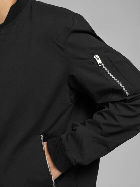 Jack&Jones Jack&Jones Bomber striukė Rush 12165203 Juoda Regular Fit
