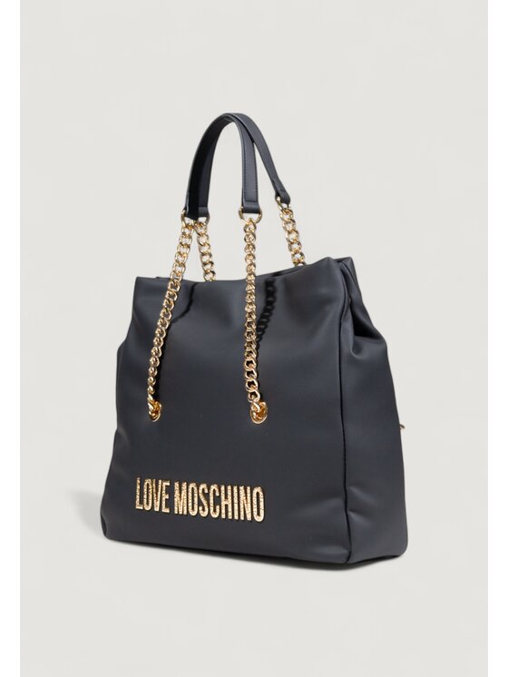 LOVE MOSCHINO LOVE MOSCHINO Σάκος HAMMERED LOGO Μαύρο