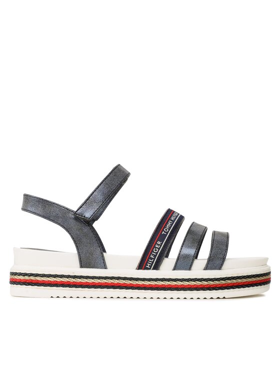 Tommy Hilfiger Sandale Platform Velcro Sandal T3A2-32763-0568 S Bleumarin