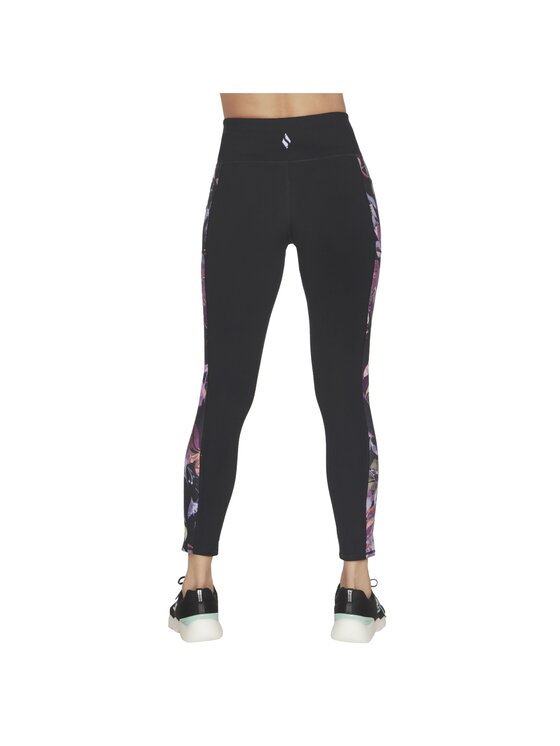 Skechers Skechers Legginsy Skechers Ultraviolet High Waisted Full Length Legging Czarny Slim Fit