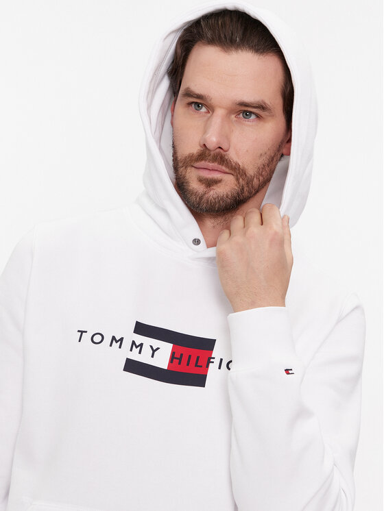 Tommy Hilfiger Tommy Hilfiger Μπλούζα MW0MW37861 Λευκό Regular Fit