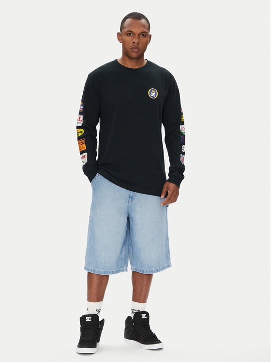 DC Shoes DC Shoes Longsleeve ADYZT05464 Czarny Regular Fit