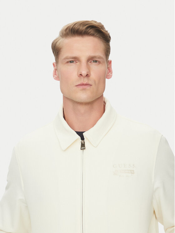 Guess Guess Kurtka przejściowa M5GL38 WHAO2 Écru Regular Fit