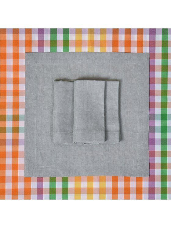 Roseberry Home Roseberry Home Serwetki Rainbow Gingham Szary