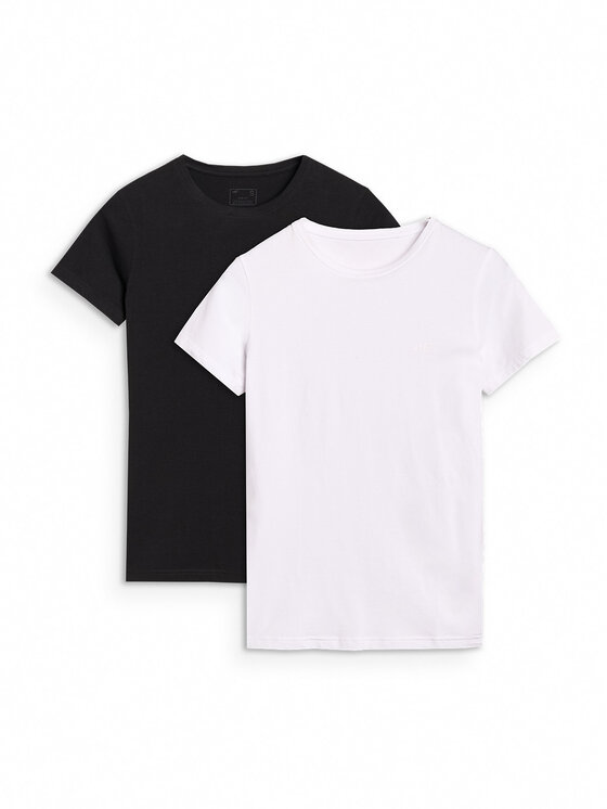 4F 4F Tričko NOS Biela Slim Fit