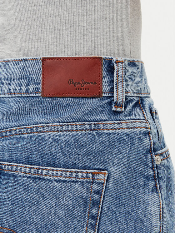 Pepe Jeans Pepe Jeans Džínsová sukňa PL901124 Modrá Regular Fit