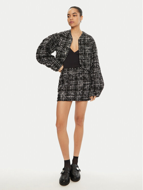 ROTATE Minigonna 113556 Nero Regular Fit, taglia : 40