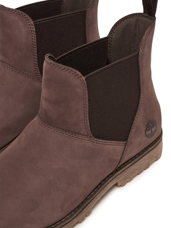 Timberland Timberland Kotníková obuv s elastickým prvkem Asphalt Trail Chls Boot TB0A2BRAV131 Hnědá