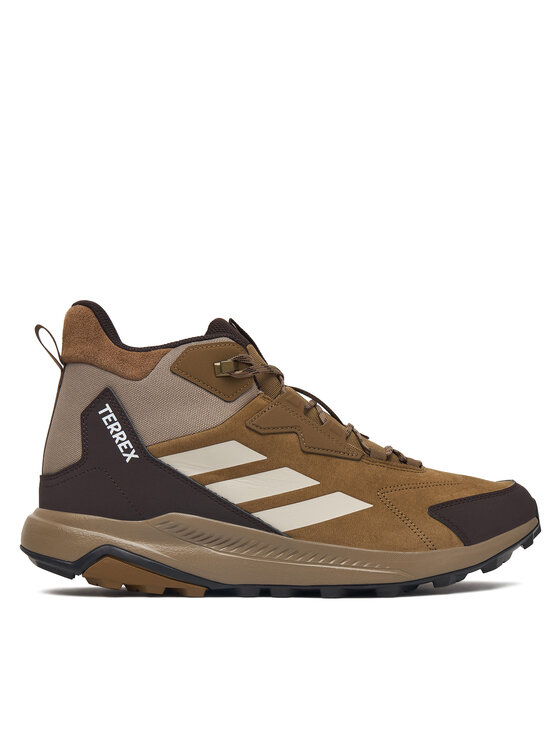 adidas adidas Trekingová obuv Terrex Anylander Leather Mid Hiking KJ5213 Hnedá