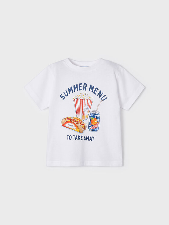 Mayoral Mayoral T-krekls 3012 Balts Regular Fit
