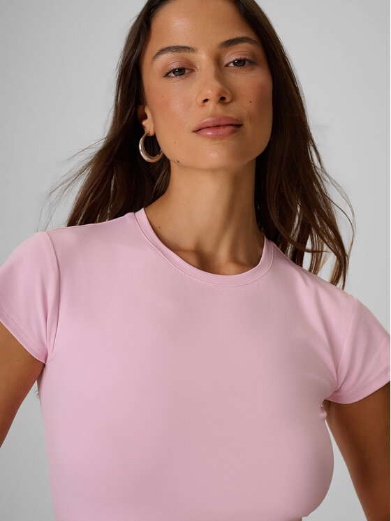 4F 4F T-Shirt COMMERCIAL Różowy jasny Slim Fit