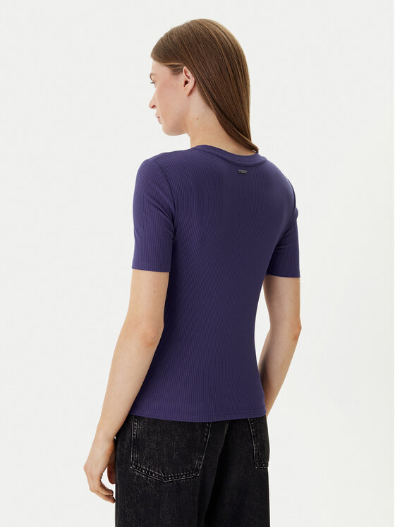 Calvin Klein Calvin Klein T-shirt LV044D246G Ljubičasta Slim Fit