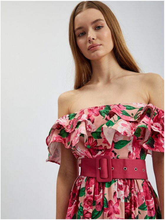 Orsay Orsay Sukienka 471671-225000__42 Różowy Regular Fit