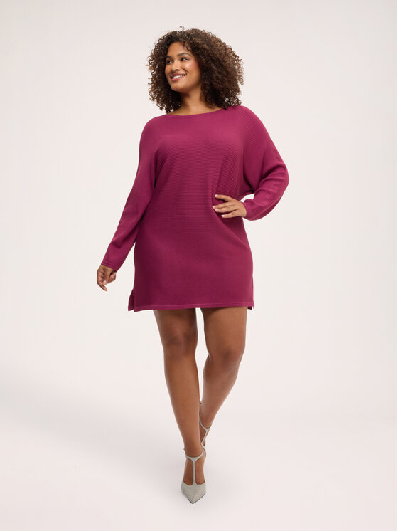 Fiorella Rubino Fiorella Rubino Sweter M216E002236N029 Bordowy Over Fit