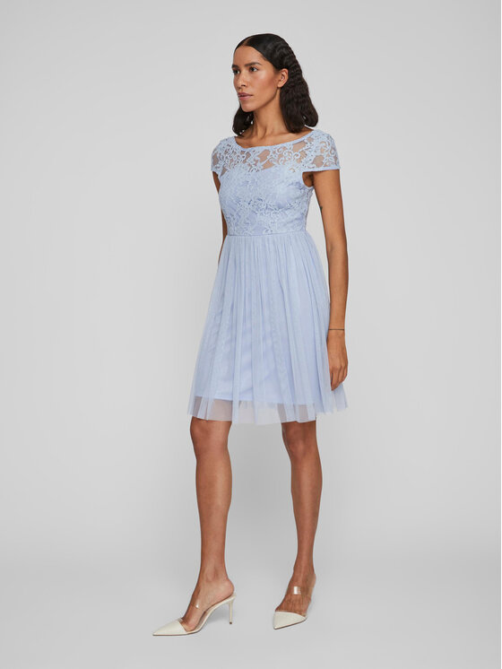 Vila Vila Coctailkleid Ulricana 14083836 Himmelblau Regular Fit