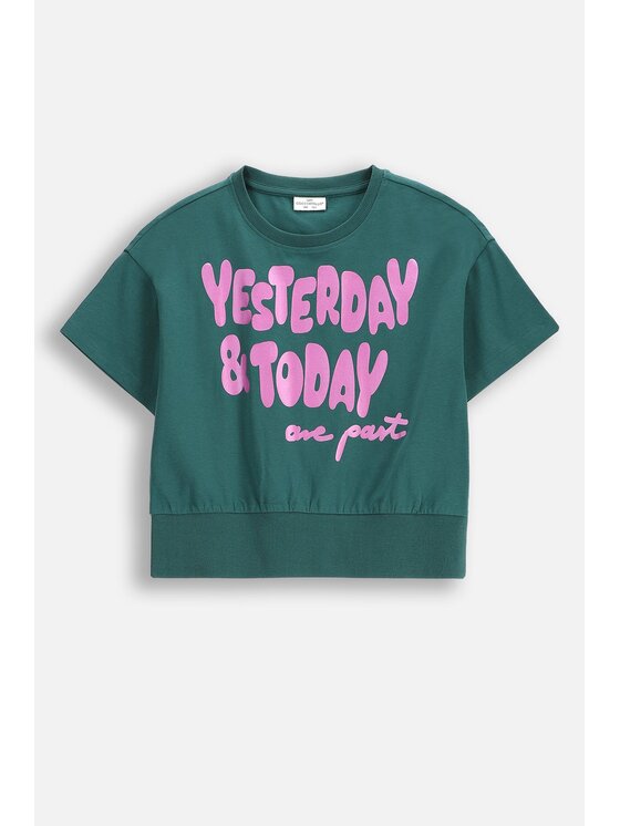 Coccodrillo Coccodrillo T-Shirt WC5143203MGJ-011 Zielony Regular Fit