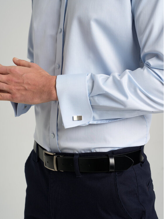 Willsoor Willsoor Koszula s47448 Niebieski Slim Fit