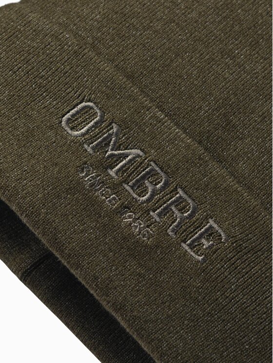 Ombre Ombre Czapka OM-ACWH-0120 Zielony