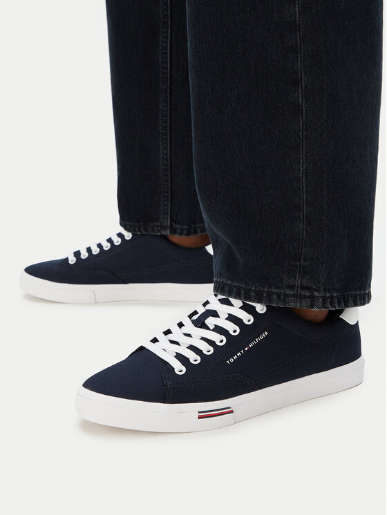 Tommy Hilfiger Tommy Hilfiger Tenisówki Vulc Core Rwb Long FM0FM05813 Granatowy