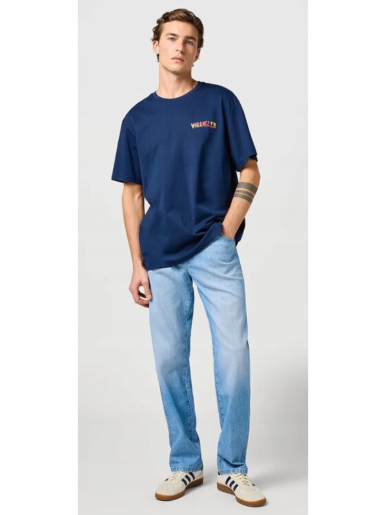 Wrangler Wrangler Jeansy Texas Niebieski Straight Fit