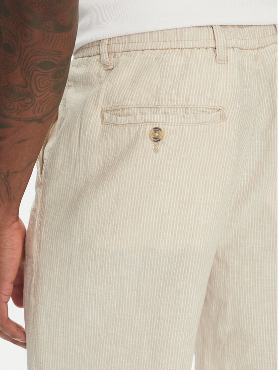 Lindbergh Lindbergh Pantaloni din material 30-003030 Bej Relaxed Fit