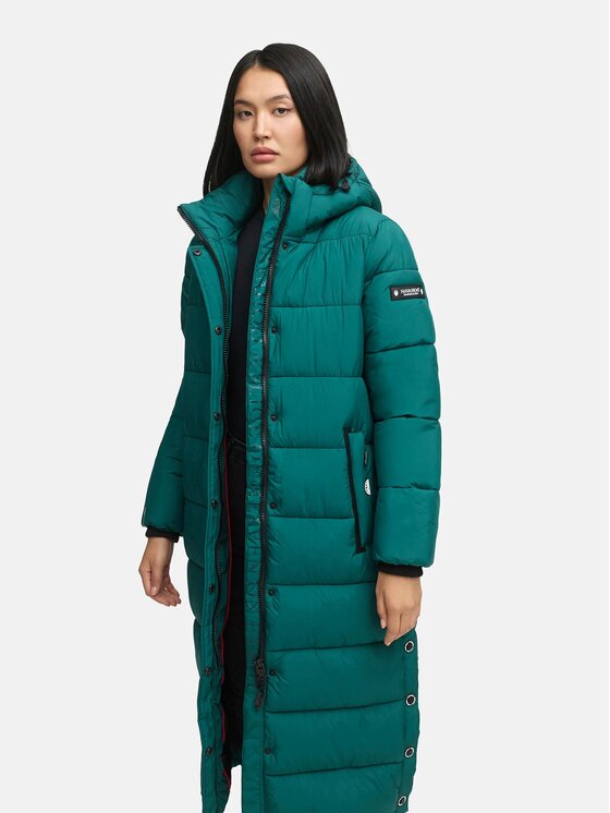 Navahoo Navahoo Kurtka zimowa Isalie Zielony Regular Fit