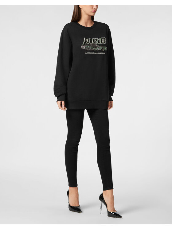 PHILIPP PLEIN PHILIPP PLEIN Bluza 23093 Czarny Regular Fit